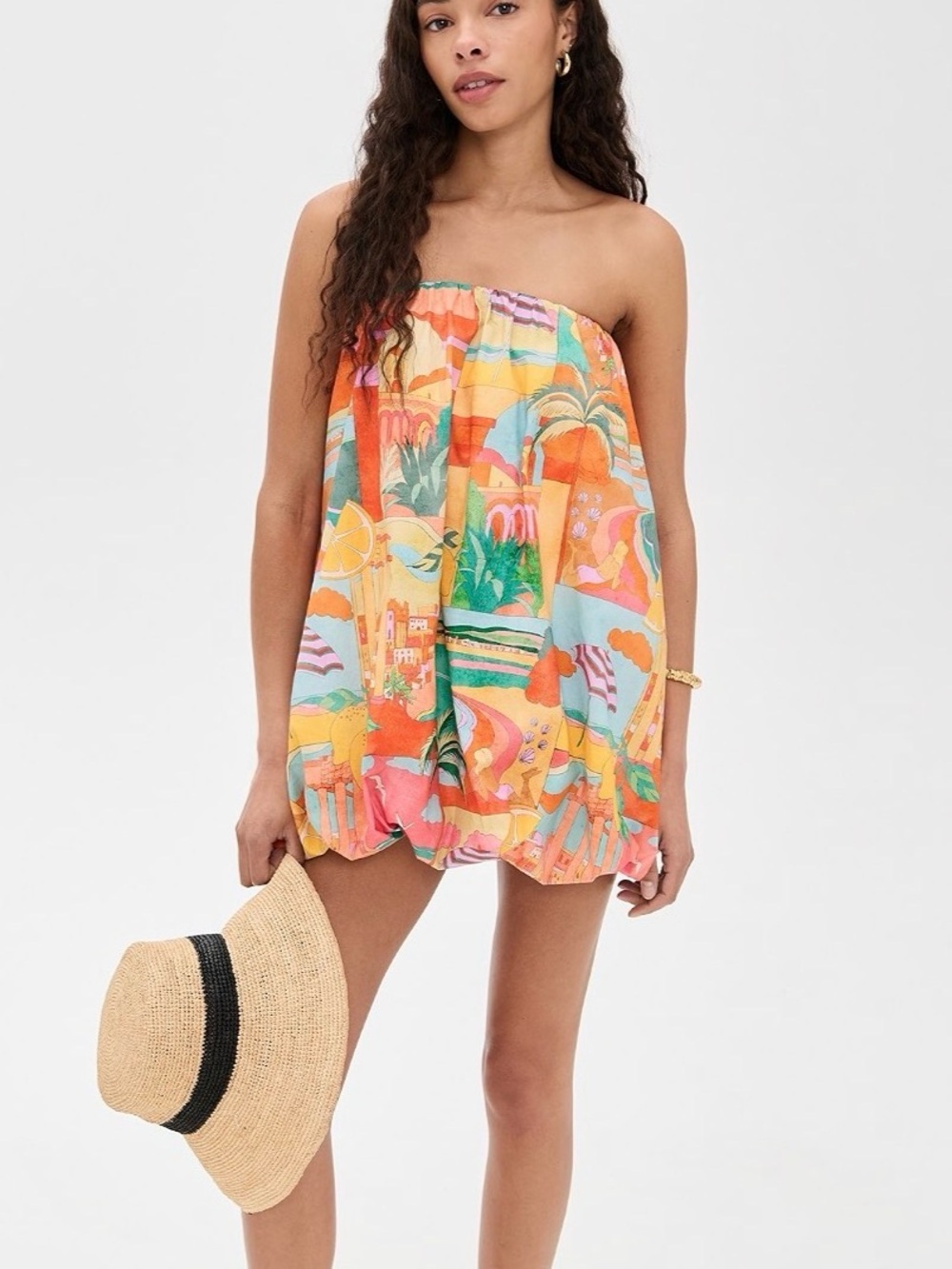 NWT Show Me Your MuMu Strapless Mini Dress, Beverly Bubble Dress Top